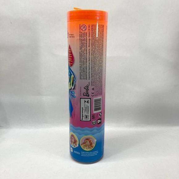 BARBIE Color Reveal Metallic Sunny N' Cool Series Doll 7 Surprises Orange Tube - Picture 6 of 15